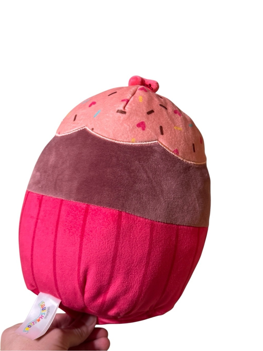 Squishmallow 8" Ottie the Chocolate Cupcake Pink Valentine Squad NWT Plush Toy - Picture 2 of 4